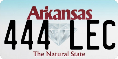 AR license plate 444LEC