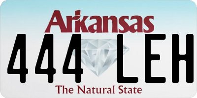 AR license plate 444LEH