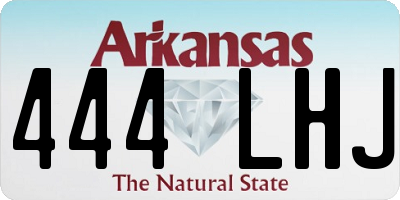 AR license plate 444LHJ