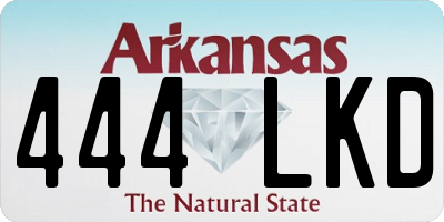 AR license plate 444LKD