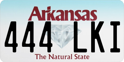 AR license plate 444LKI