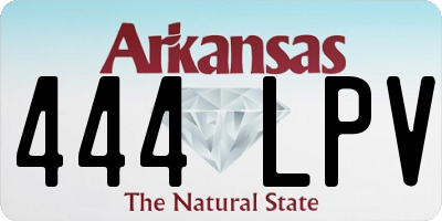 AR license plate 444LPV