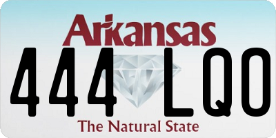 AR license plate 444LQO