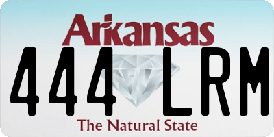 AR license plate 444LRM