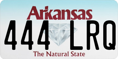 AR license plate 444LRQ