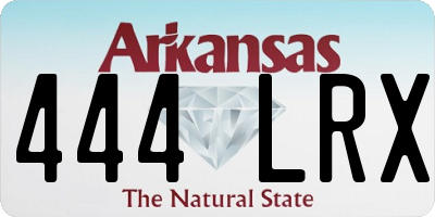 AR license plate 444LRX