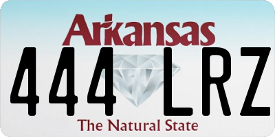 AR license plate 444LRZ