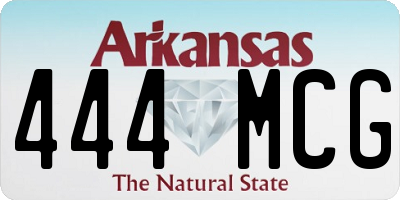 AR license plate 444MCG