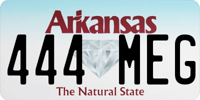 AR license plate 444MEG