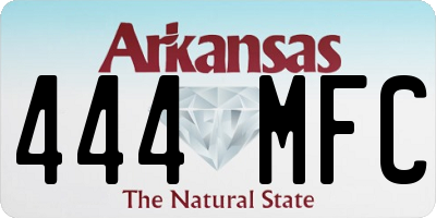 AR license plate 444MFC