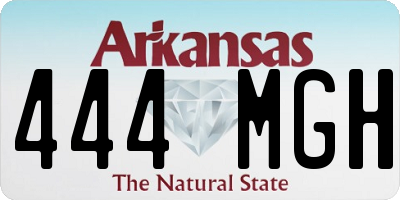AR license plate 444MGH
