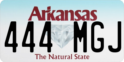 AR license plate 444MGJ