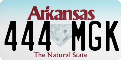 AR license plate 444MGK