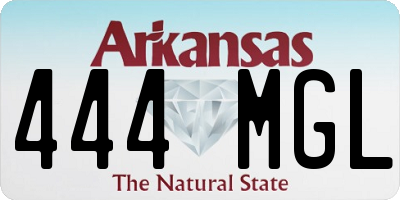 AR license plate 444MGL