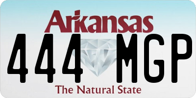 AR license plate 444MGP