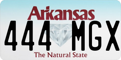 AR license plate 444MGX