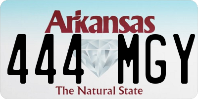 AR license plate 444MGY