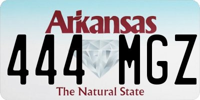 AR license plate 444MGZ