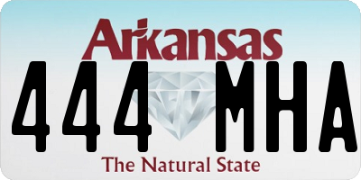 AR license plate 444MHA