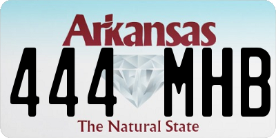 AR license plate 444MHB