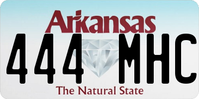 AR license plate 444MHC