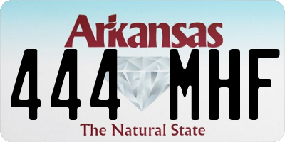 AR license plate 444MHF