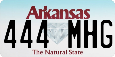 AR license plate 444MHG