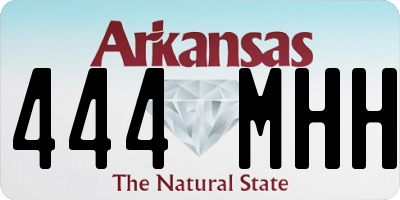 AR license plate 444MHH