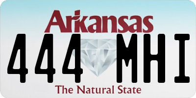 AR license plate 444MHI