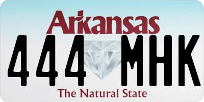 AR license plate 444MHK