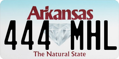 AR license plate 444MHL