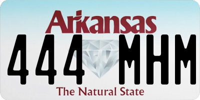 AR license plate 444MHM