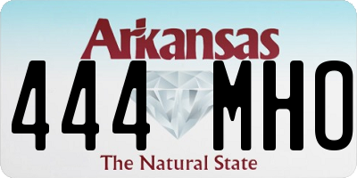 AR license plate 444MHO