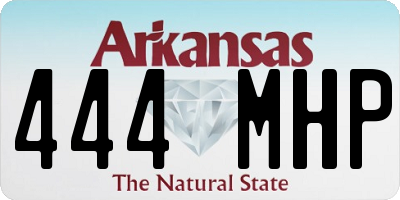 AR license plate 444MHP