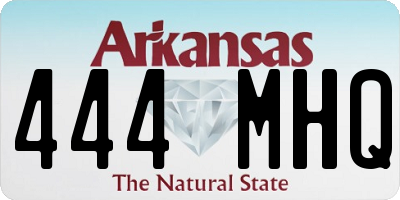 AR license plate 444MHQ
