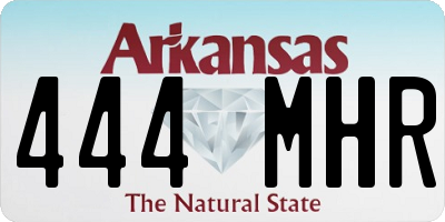 AR license plate 444MHR