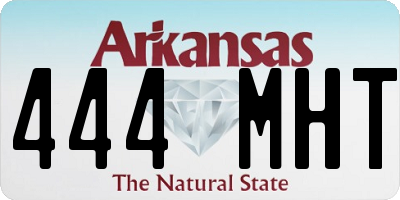 AR license plate 444MHT