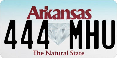 AR license plate 444MHU