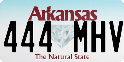 AR license plate 444MHV