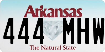 AR license plate 444MHW