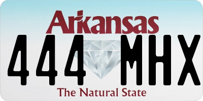 AR license plate 444MHX
