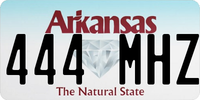 AR license plate 444MHZ