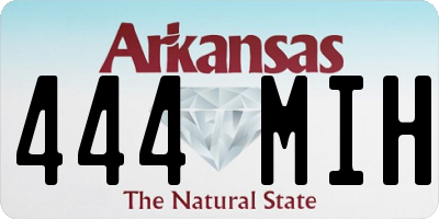 AR license plate 444MIH