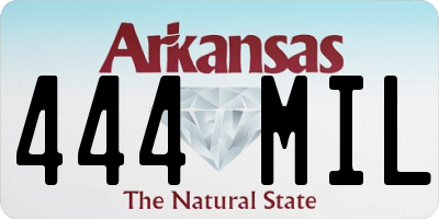 AR license plate 444MIL