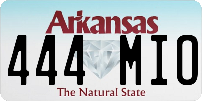 AR license plate 444MIO