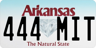 AR license plate 444MIT