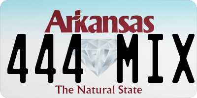 AR license plate 444MIX