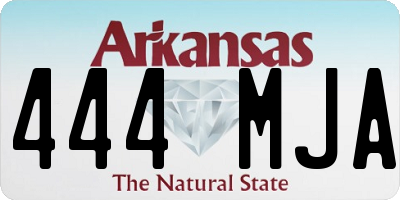 AR license plate 444MJA