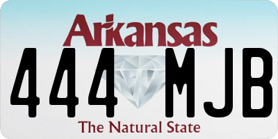 AR license plate 444MJB