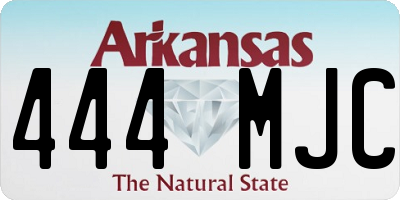 AR license plate 444MJC